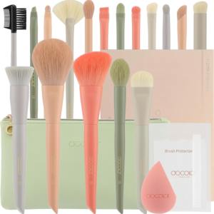 kit profesional de brochas de maquillaje 17 piezas